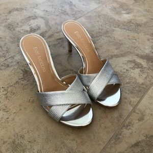 NWT Silver metallic sandals 👡 by Enzo Angiolini